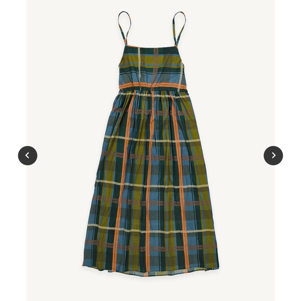 Olive Check Plaid Dress